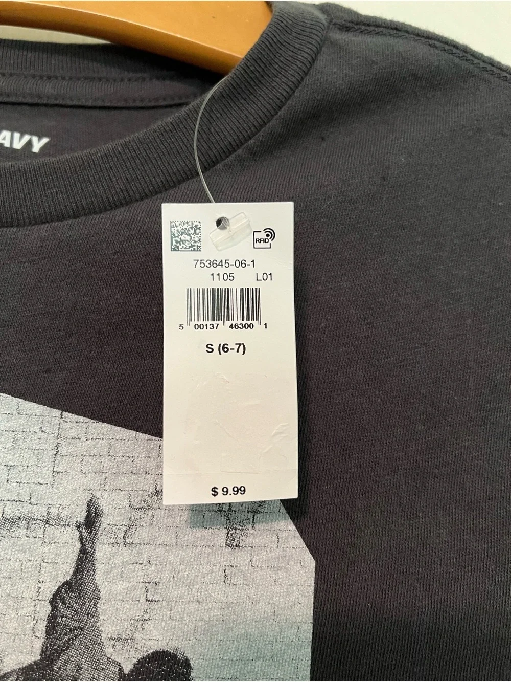 Old Navy Charcoal Gray Graphic Skateboard Tee